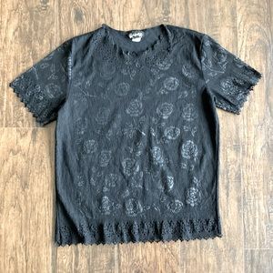 Rendezvous Rose Pattern Top